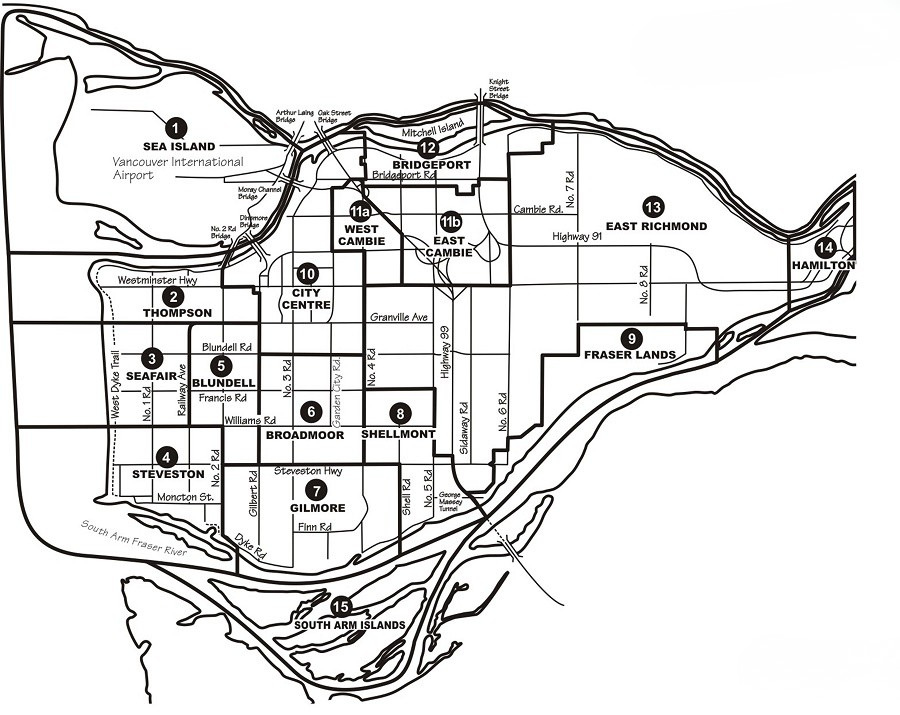 Richmond map and service area for cash for cars
